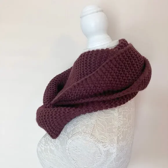 Plum knit Infinity Scarf - Picture 1 of 5
